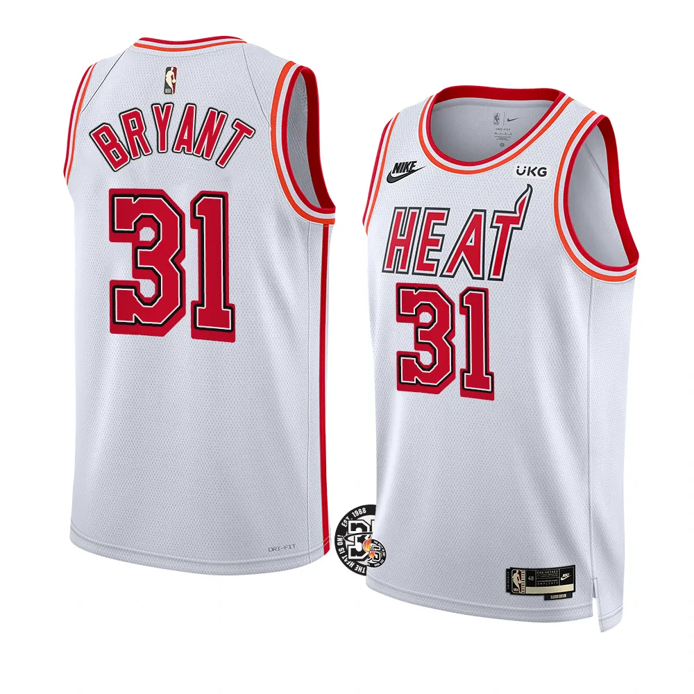 Men Thomas Bryant Miami Heat Classic Edition Jersey White