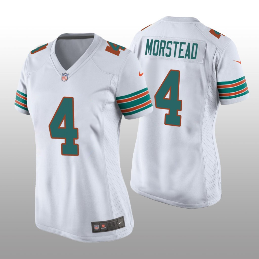 Miami Dolphins Thomas Morstead White Throwback Limited Jersey