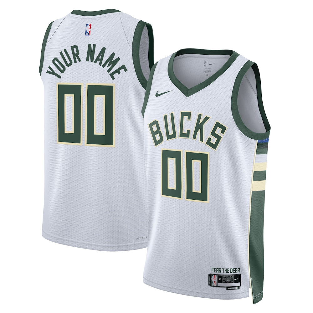 Milwaukee Bucks Association Jersey Custom Unisex