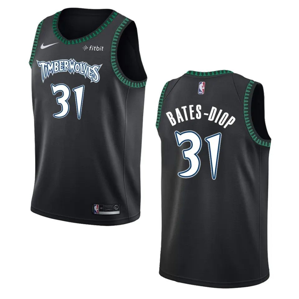 Minnesota Timberwolves Keita Bates-Diop Anthracite Swingman Jersey - Classic Edition
