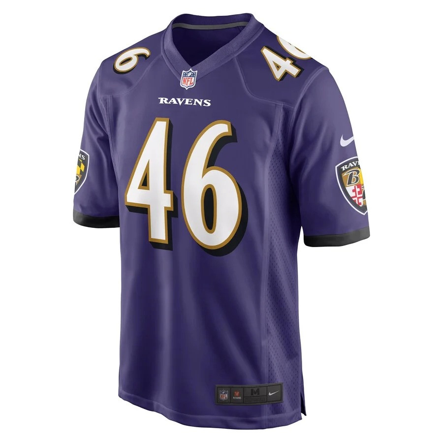 Morgan Cox #46 Baltimore Ravens Limited Jersey - Purple