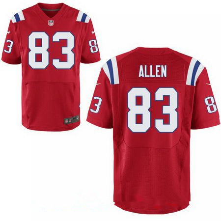 New England Patriots 83 Dwayne Allen Red Alternate Limited Jersey - Edition 2