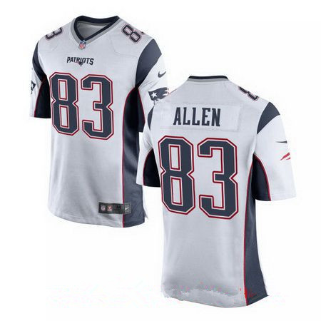 New England Patriots 83 Dwayne Allen White Road Limited Jersey