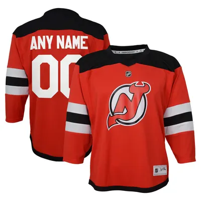 New Jersey Devils Premier Breakaway Custom Jersey - Red