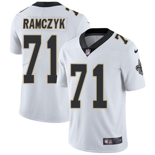 New Orleans Saints 71 Ryan Ramczyk White Limited Jersey - Edition 1