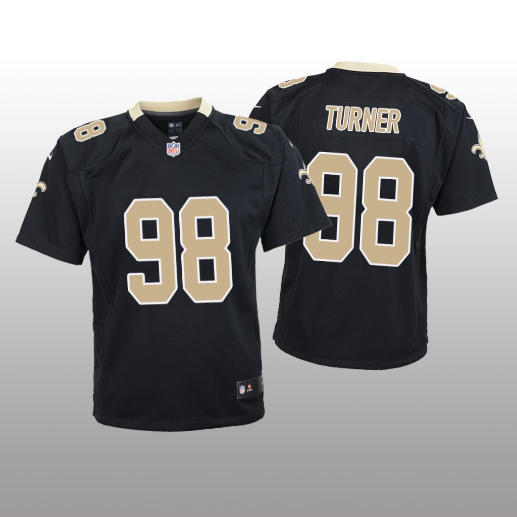 New Orleans Saints Payton Turner Black Limited Jersey - Edition 1