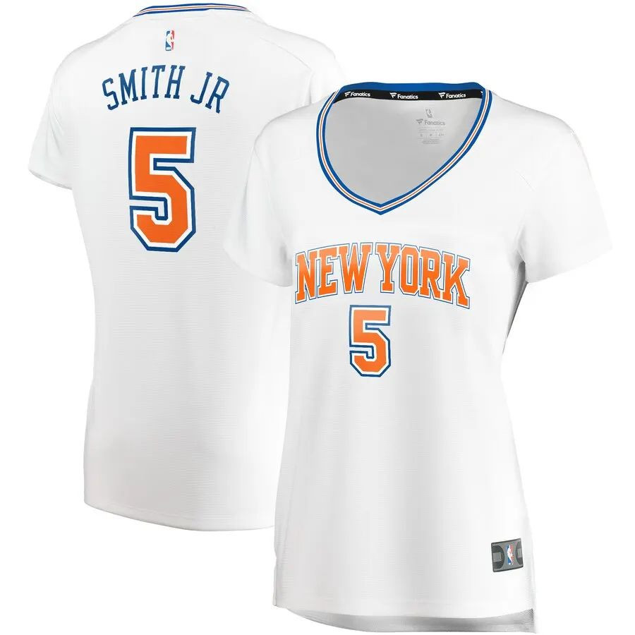 New York Knicks Dennis Smith Jr. White Swingman Jersey - Statement Edition
