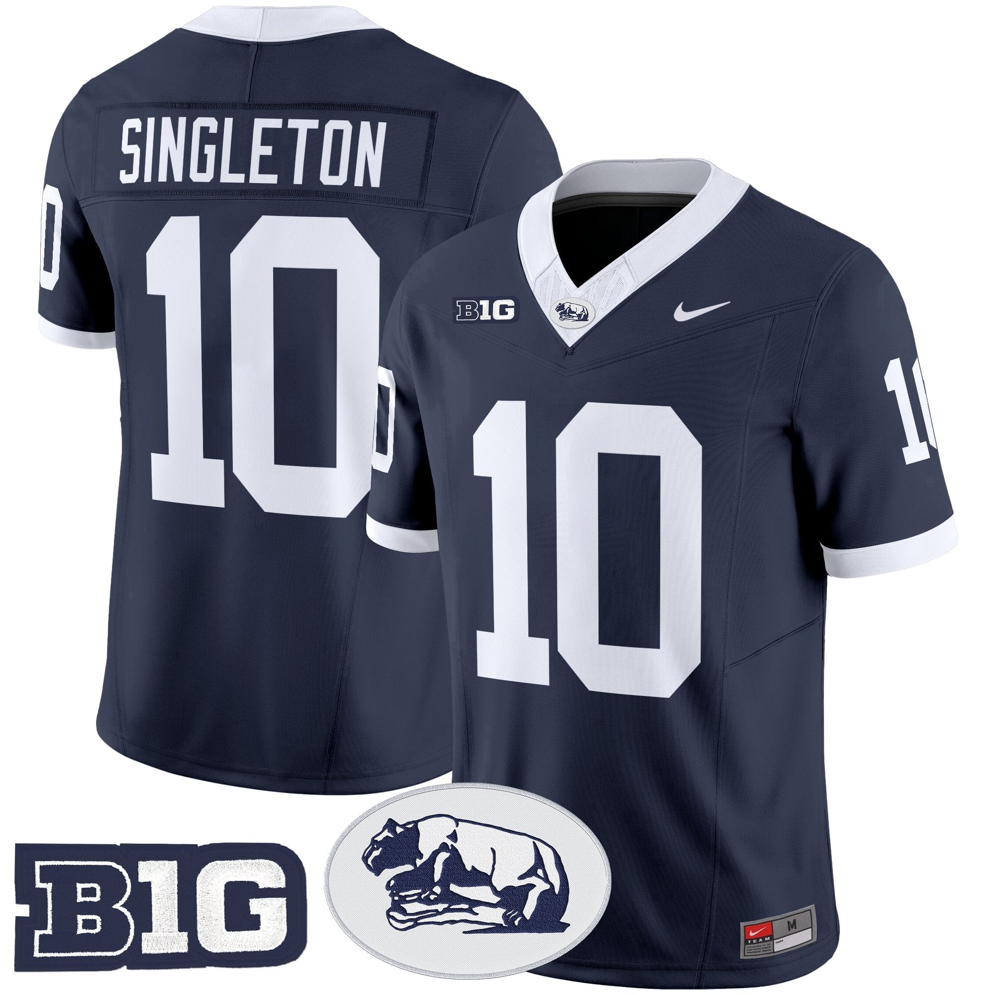 Nicholas Singleton Penn State Nittany Lions Throwback Jersey Stitched - Navy