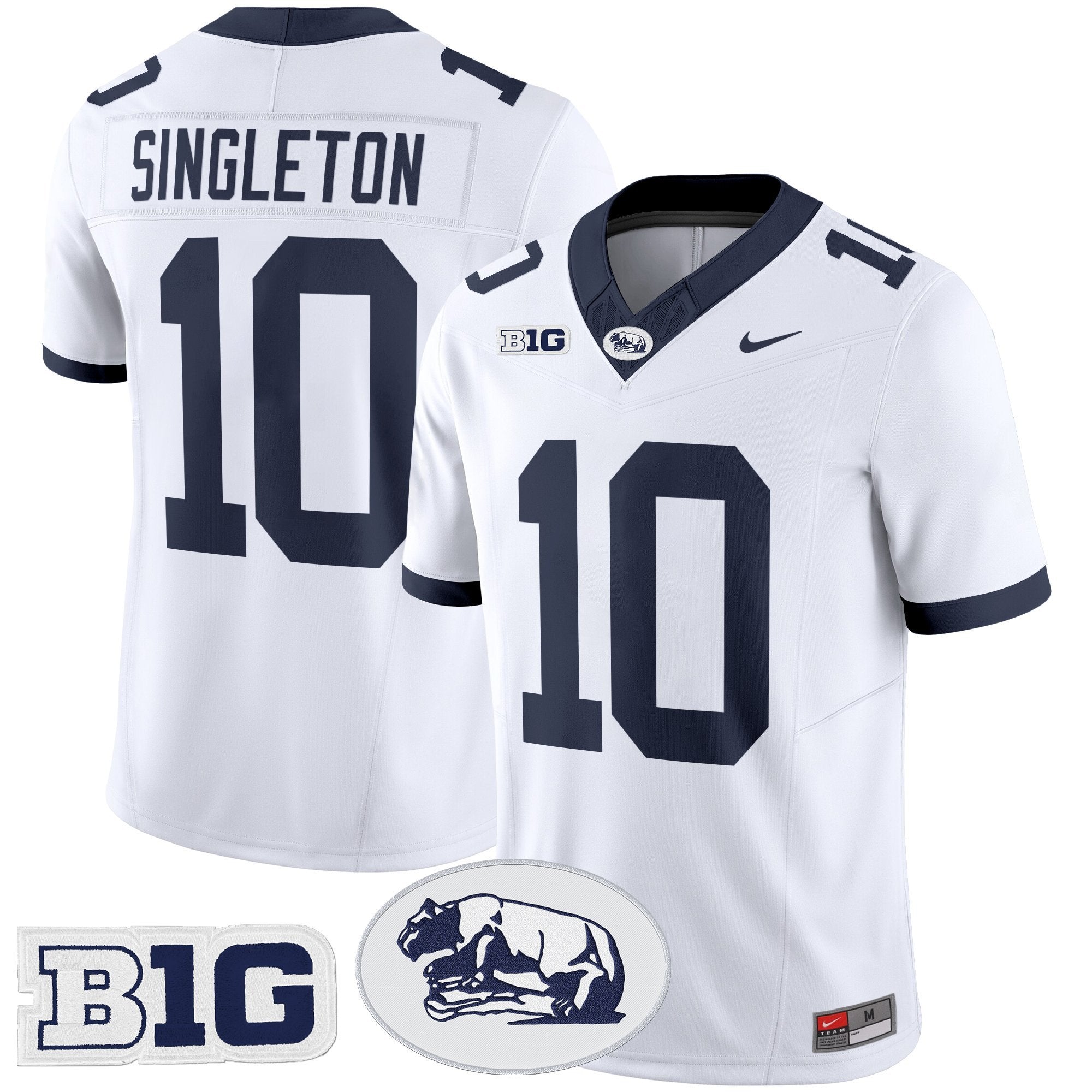 Nicholas Singleton Penn State Nittany Lions Throwback Jersey Stitched - White