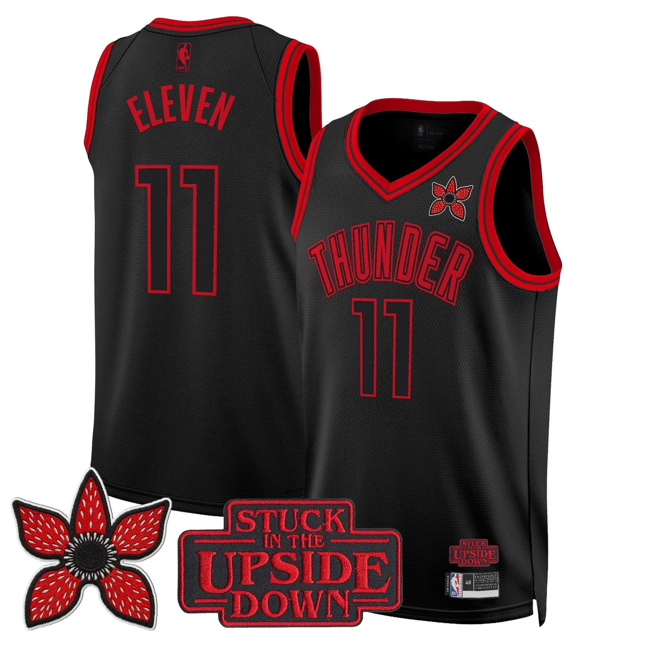 Oklahoma City Thunder Stranger Things Edition Swingman Jersey