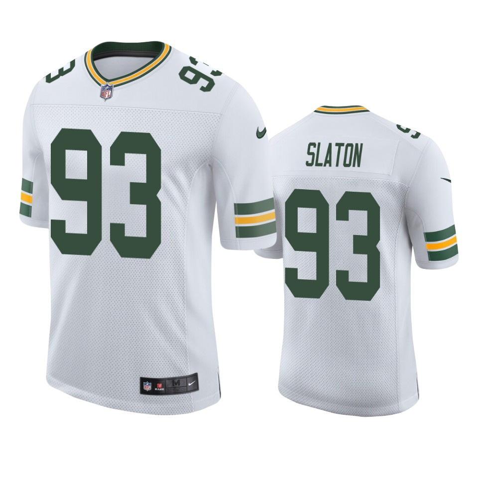 Packers Tedarrell Slaton White Limited Jersey
