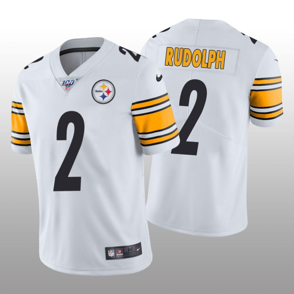 Pittsburgh Steelers Mason Rudolph White 100th Season Limited Jersey