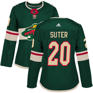Ryan Suter #20 Minnesota Wild Womens Home Jersey - Green
