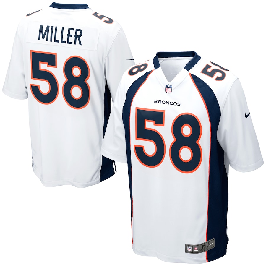S Denver Broncos Von Miller White Game Jersey