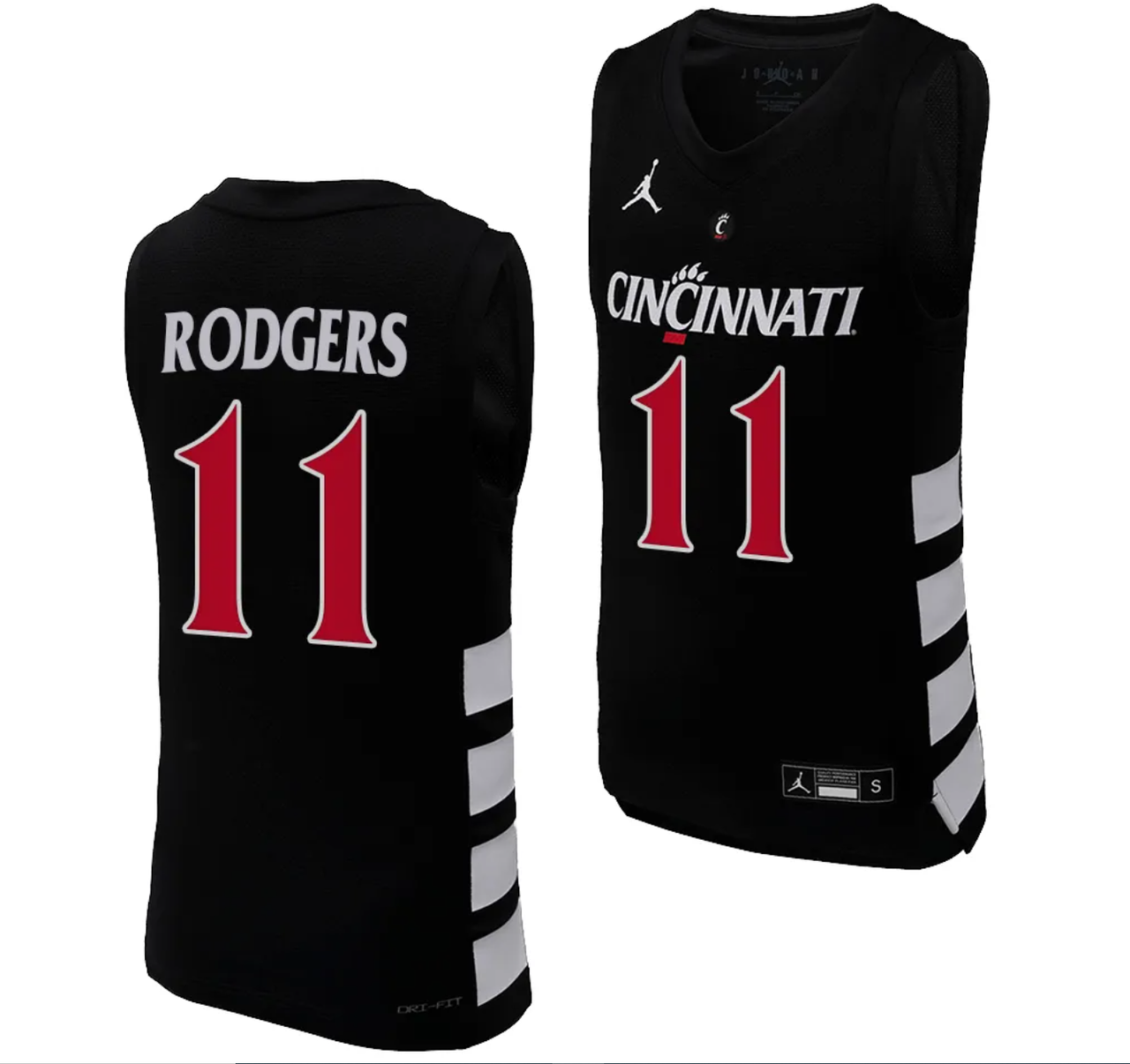 Sam Rodgers #11 Cincinnati Bearcats Basketball Limited Jersey - Black