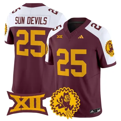 Sun Devils ASU 1975 Throwback Jersey Stitched - Maroon Alternate