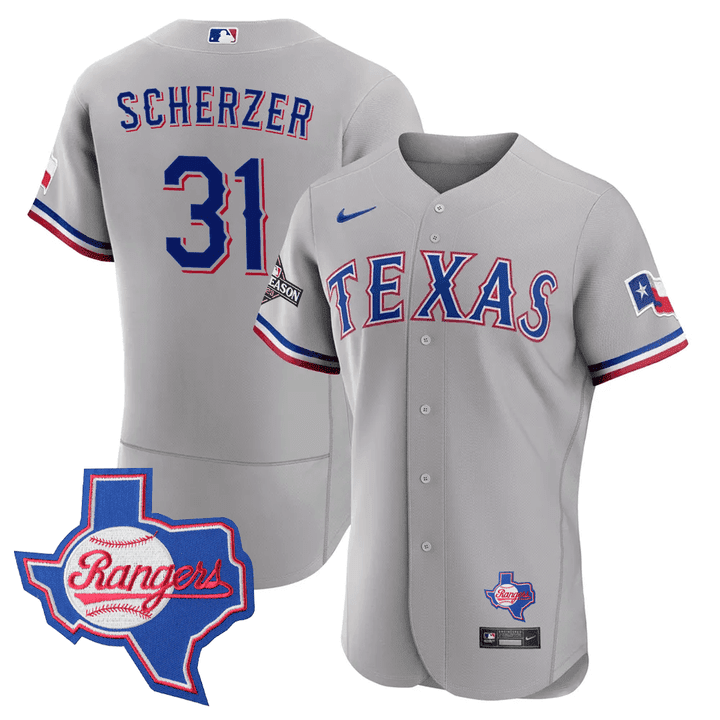 Texas State Texas Rangers Men'S Patch Limited Jersey