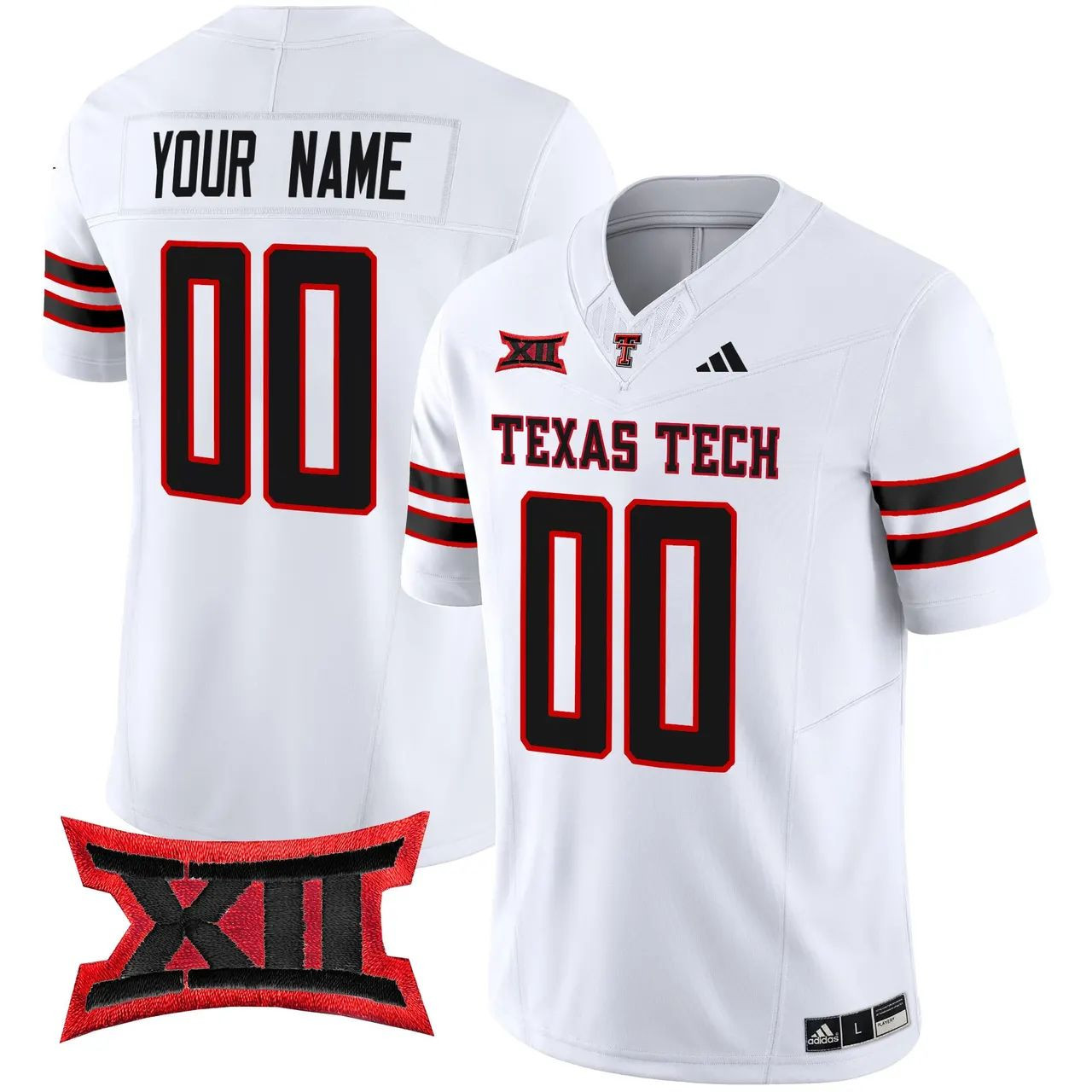 Texas Tech Red Raiders Custom 2024 Vapor Limited Jersey - White