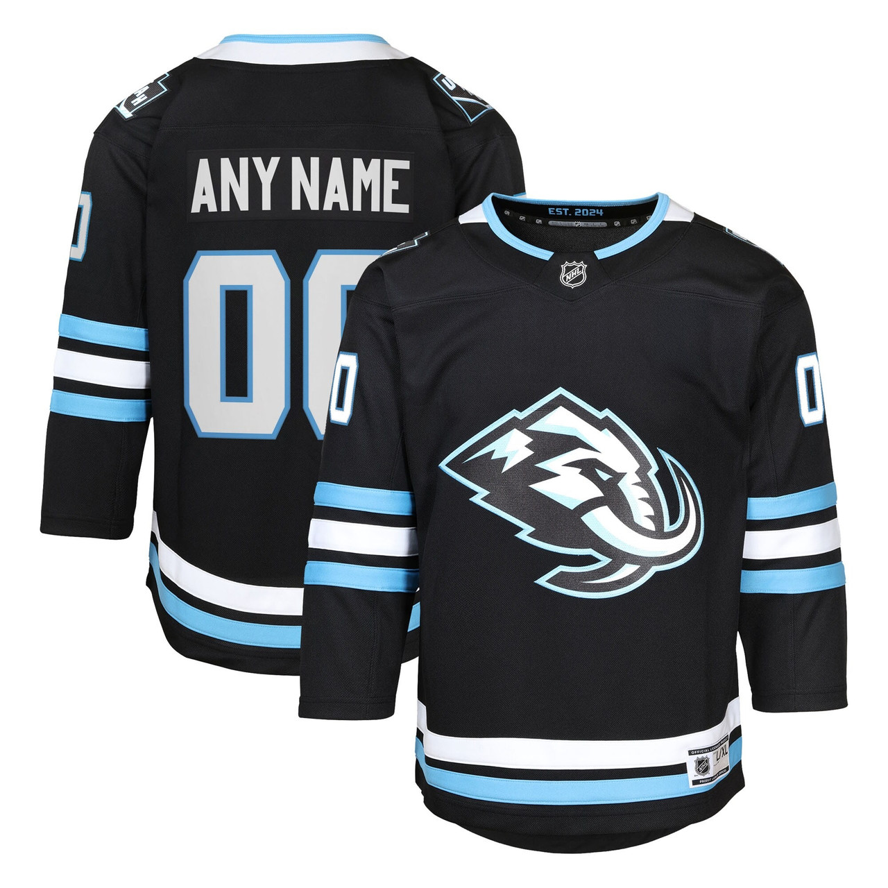 Utah Mammoth Home Premier Custom Jersey - Black