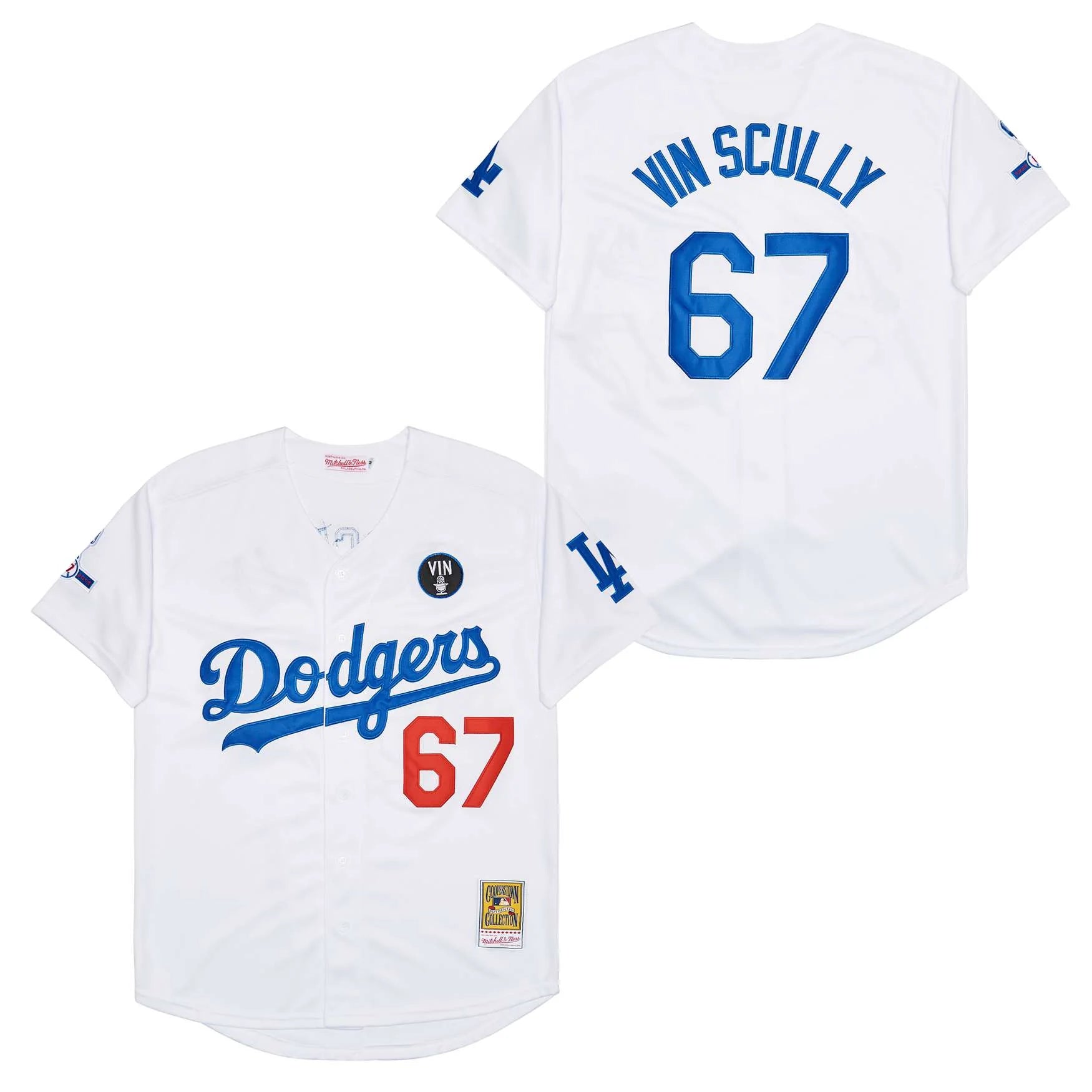 Vin Scully Los Angeles Dodgers Jersey white