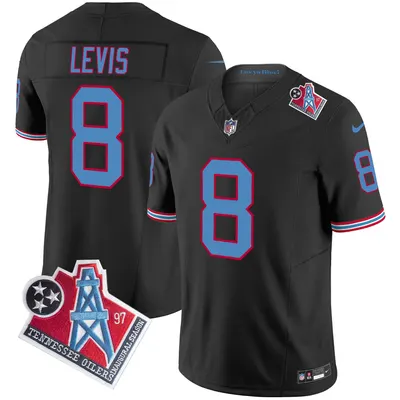 Will Levis Titans 1997 Throwback Jersey Stitched - Black