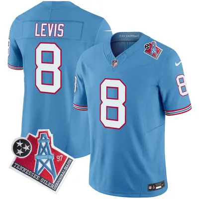 Will Levis Titans 1997 Throwback Jersey Stitched - Light Blue