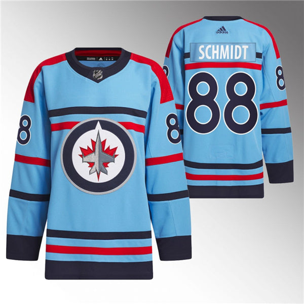 Winnipeg Jets #88 Nate Schmidt Light Blue Anniversary Stitched Jersey