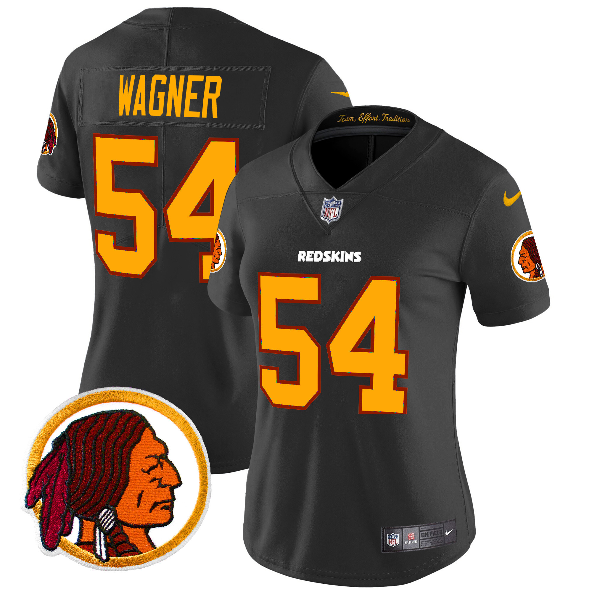 Women's Bobby Wagner Washington Commanders Throwback Black Jersey Stitched