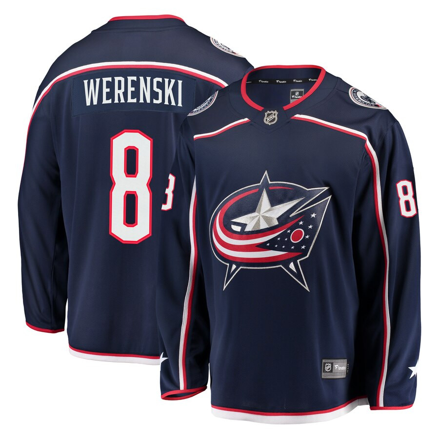 Zach Werenski Columbus Blue Jackets Premier Breakaway Jersey - Navy